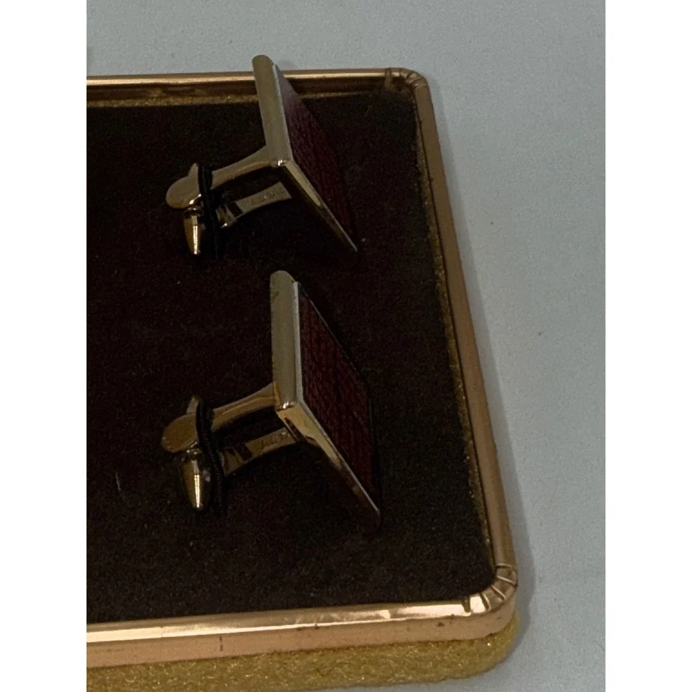 Stratton Cufflinks Mens OS Blue Red Excellent British Airways Enamel Vintage